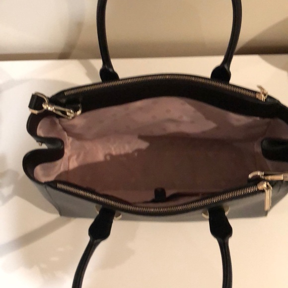 Black Shirley Large Double Zip Satchel - Picture 4 of 6